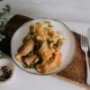 Curried Beef Sausages & Potato Mash